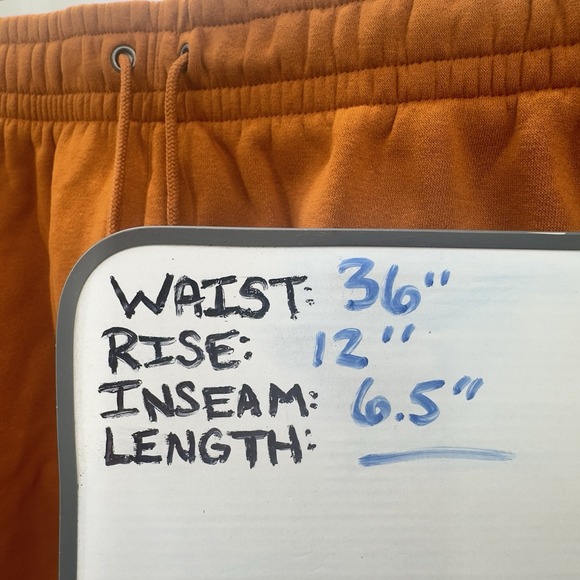 Under Armour Playback Essential Fleece Shorts Men's Size XL Loose Fit Orange NEW - Picture 8 of 8